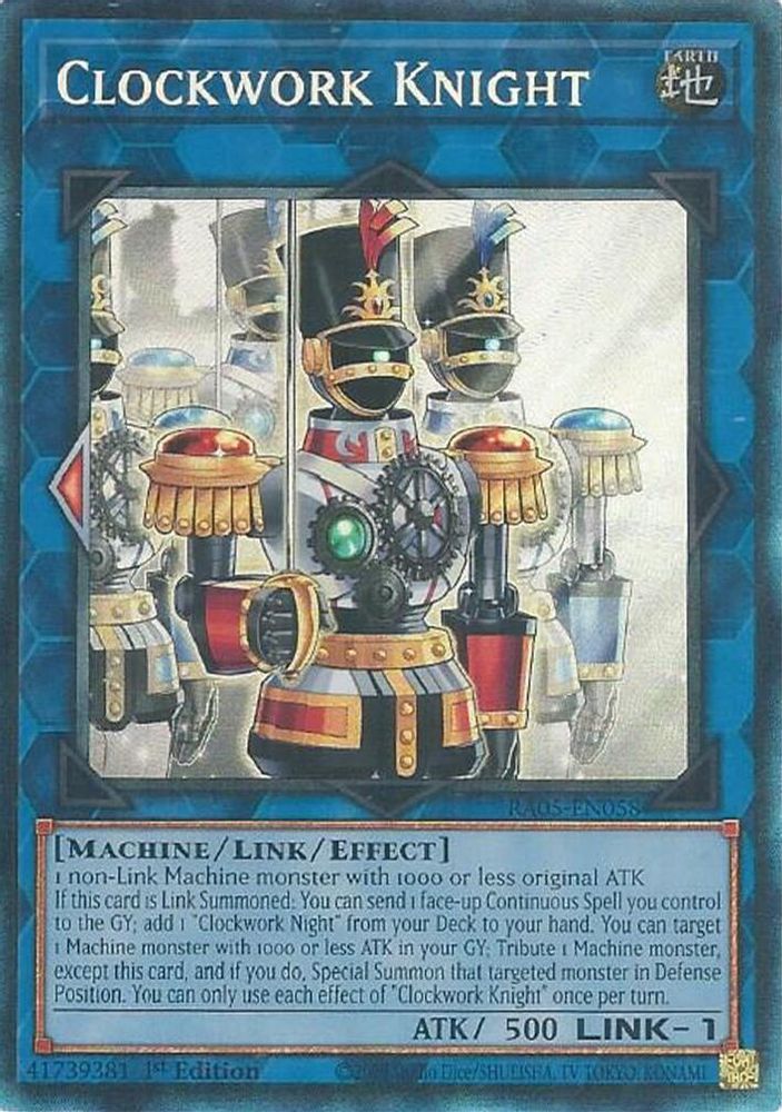Clockwork Knight (Collector's Rare) (RA05-EN058) - Collector's Rare