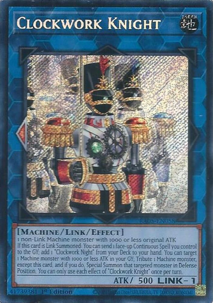 Clockwork Knight (Secret Rare) (RA05-EN058) - Secret Rare