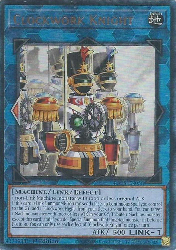 Clockwork Knight (Ultimate Rare) (RA05-EN058) - Ultimate Rare