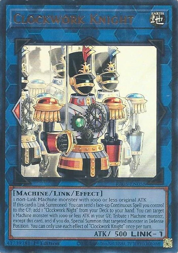 Clockwork Knight (Ultra Rare) (RA05-EN058) - Ultra Rare