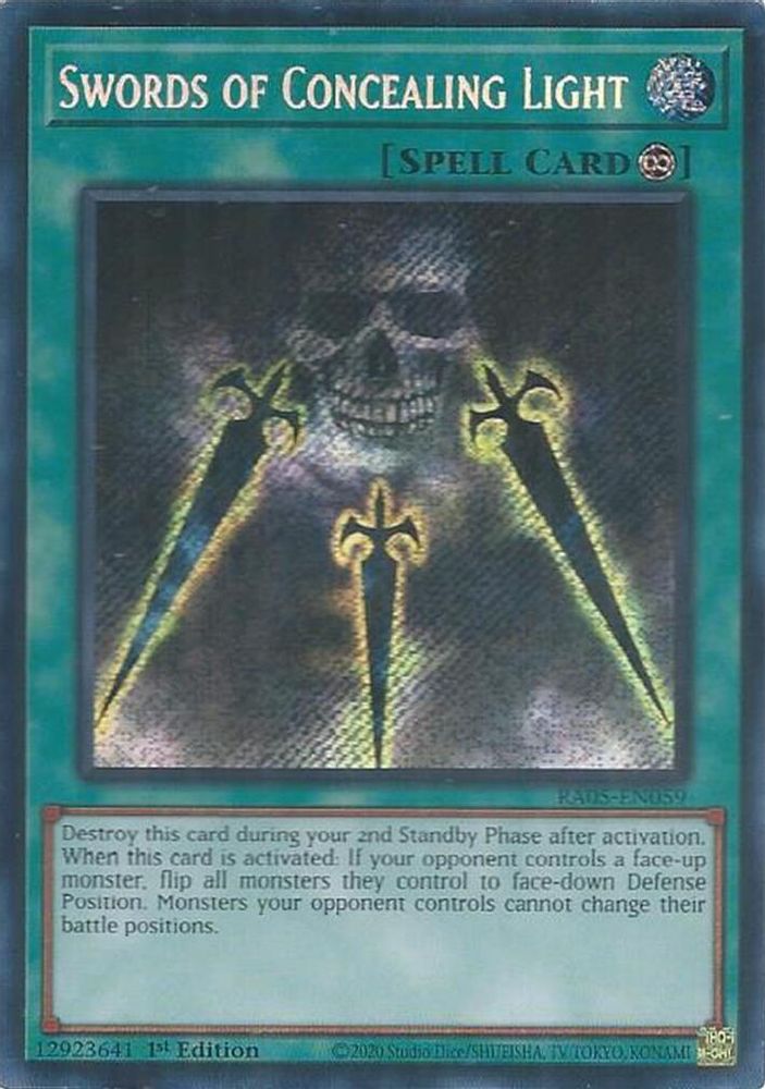 Swords of Concealing Light (Secret Rare) (RA05-EN059) - Secret Rare