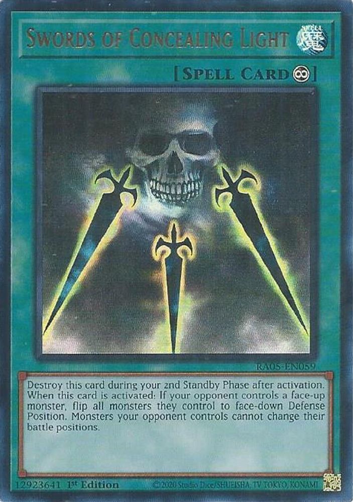 Swords of Concealing Light (Ultra Rare) (RA05-EN059) - Ultra Rare