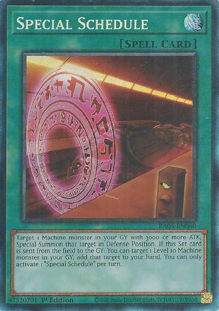 Special Schedule (Collector's Rare) (RA05-EN060) - Collector's Rare