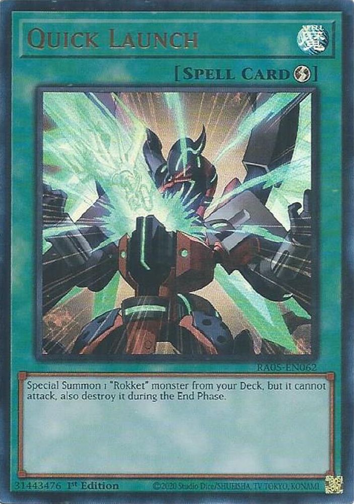 Quick Launch (Ultra Rare) (RA05-EN062) - Ultra Rare