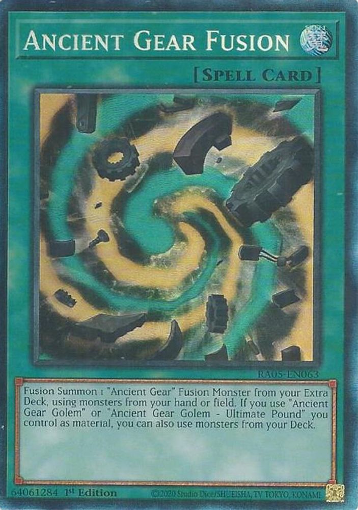 Ancient Gear Fusion (Collector's Rare) (RA05-EN063) - Collector's Rare