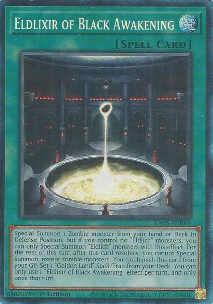 Eldlixir of Black Awakening (Collector's Rare) (RA05-EN065) - Collector's Rare