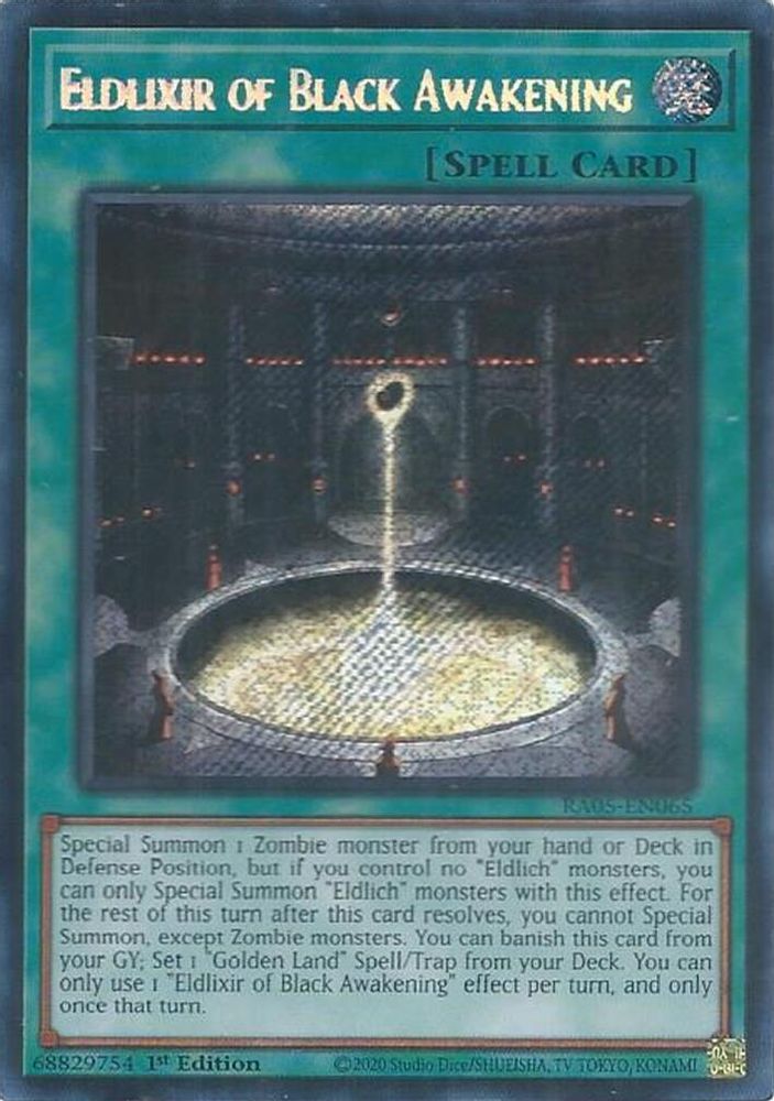 Eldlixir of Black Awakening (Secret Rare) (RA05-EN065) - Secret Rare
