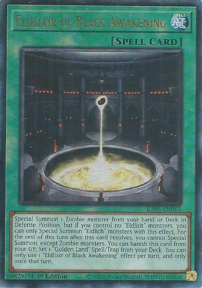 Eldlixir of Black Awakening (Ultimate Rare) (RA05-EN065) - Ultimate Rare