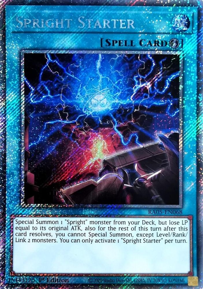Spright Starter (Platinum Secret Rare) (RA05-EN068) - Platinum Secret Rare