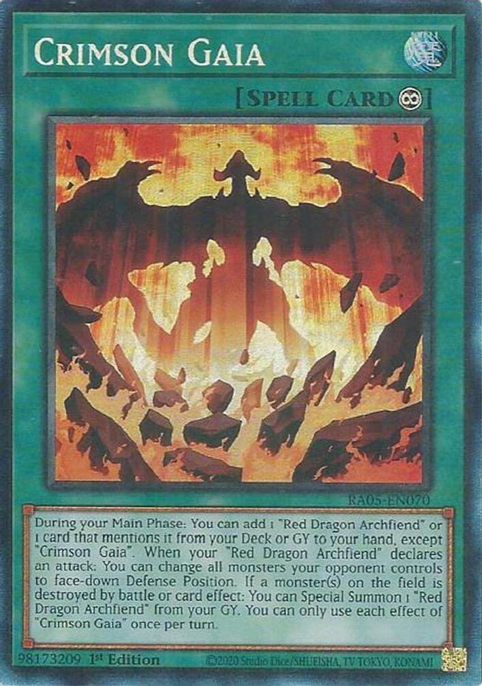 Crimson Gaia (Collector's Rare) (RA05-EN070) - Collector's Rare