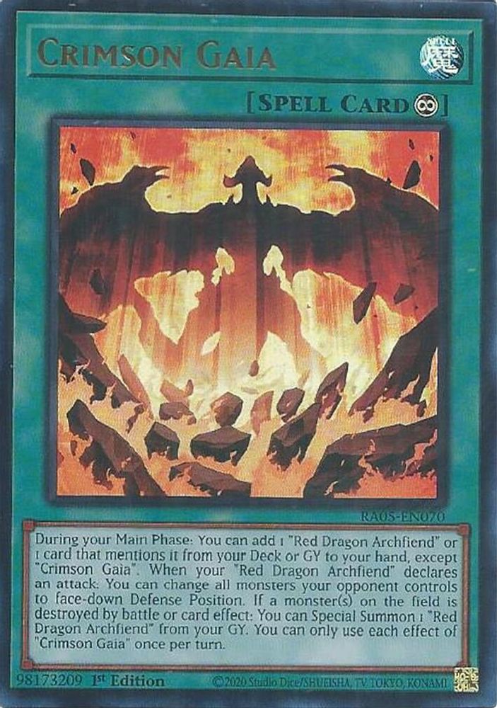Crimson Gaia (Ultra Rare) (RA05-EN070) - Ultra Rare