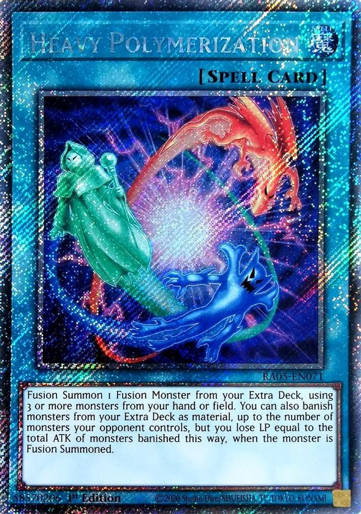 Heavy Polymerization (Platinum Secret Rare) (RA05-EN071) - Platinum Secret Rare