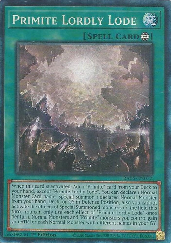 Primite Lordly Lode (Collector's Rare) (RA05-EN072) - Collector's Rare