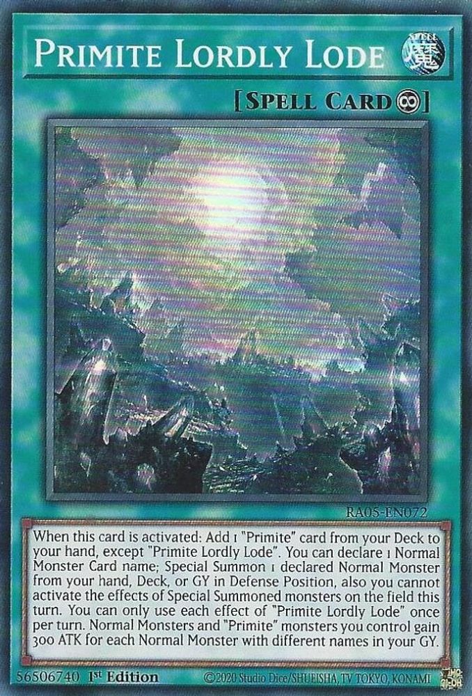 Primite Lordly Lode (RA05-EN072) - Super Rare