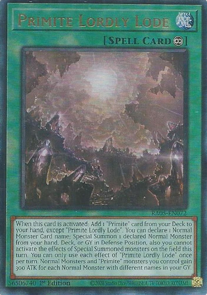 Primite Lordly Lode (Ultimate Rare) (RA05-EN072) - Ultimate Rare