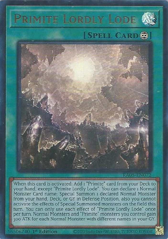 Primite Lordly Lode (Ultra Rare) (RA05-EN072) - Ultra Rare