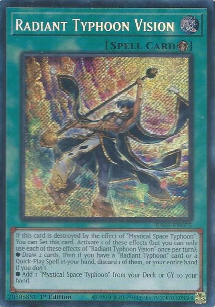 Radiant Typhoon Vision (Secret Rare) (RA05-EN075) - Secret Rare