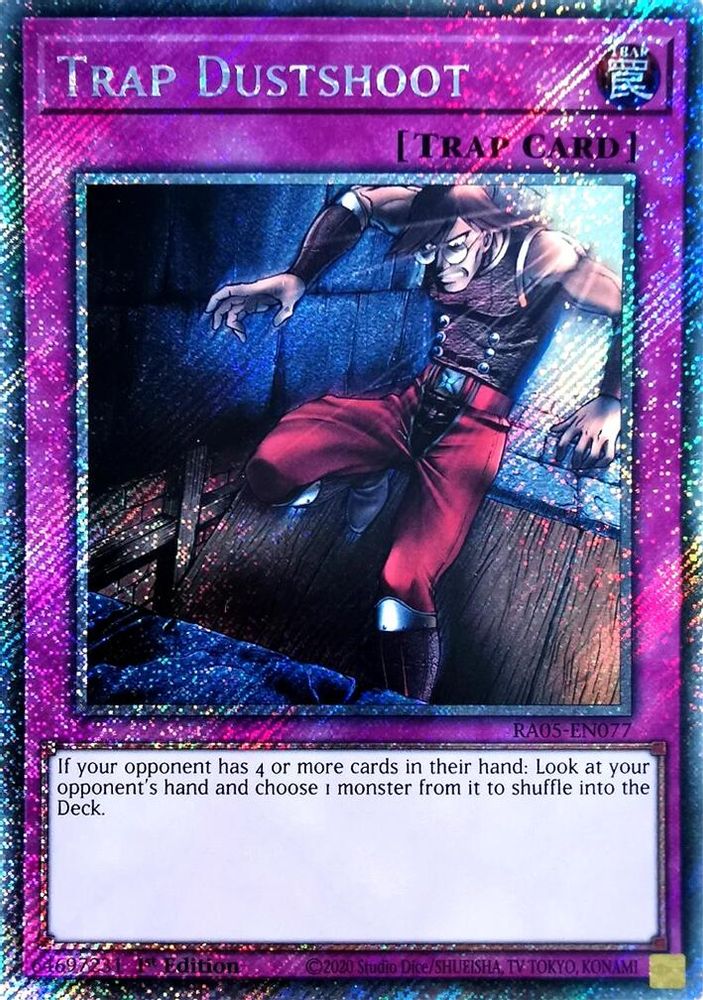Trap Dustshoot (Platinum Secret Rare) (RA05-EN077) - Platinum Secret Rare