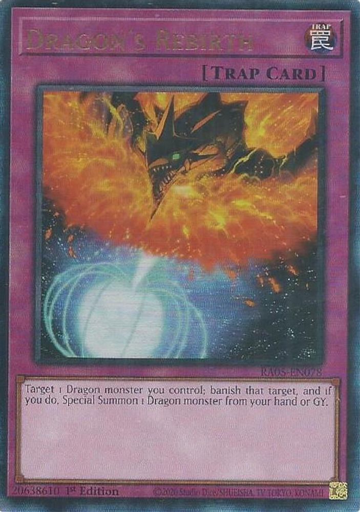 Dragon's Rebirth (Ultimate Rare) (RA05-EN078) - Ultimate Rare
