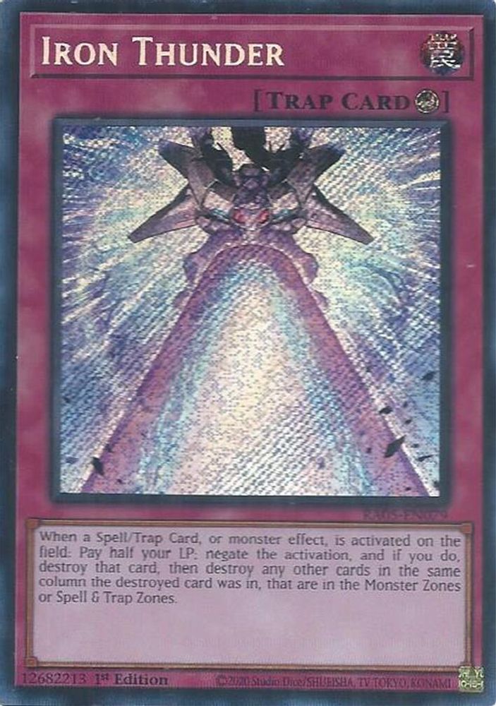 Iron Thunder (Secret Rare) (RA05-EN079) - Secret Rare
