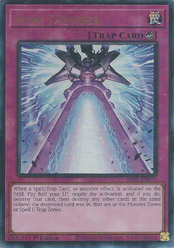 Iron Thunder (Ultimate Rare) (RA05-EN079) - Ultimate Rare