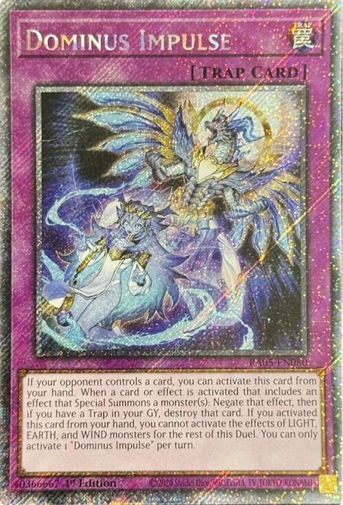 Dominus Impulse (Platinum Secret Rare) (RA05-EN080) - Platinum Secret Rare