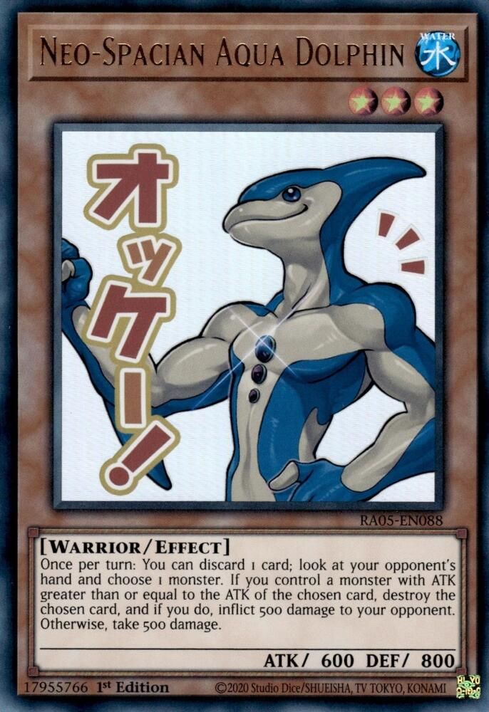 Neo-Spacian Aqua Dolphin (RA05-EN088) - Ultra Rare