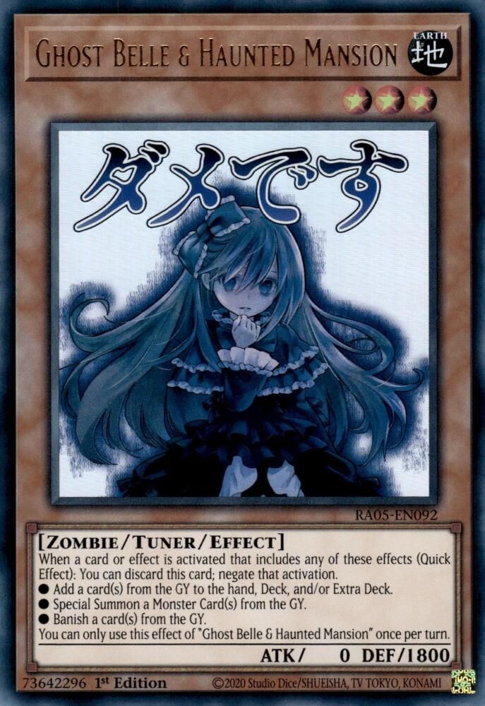 Ghost Belle & Haunted Mansion (RA05-EN092) - Ultra Rare
