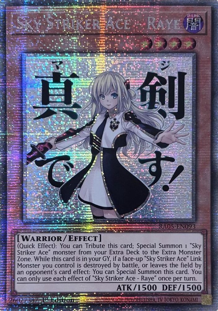 Sky Striker Ace - Raye (Starlight Rare) (RA05-EN093) - Starlight Rare