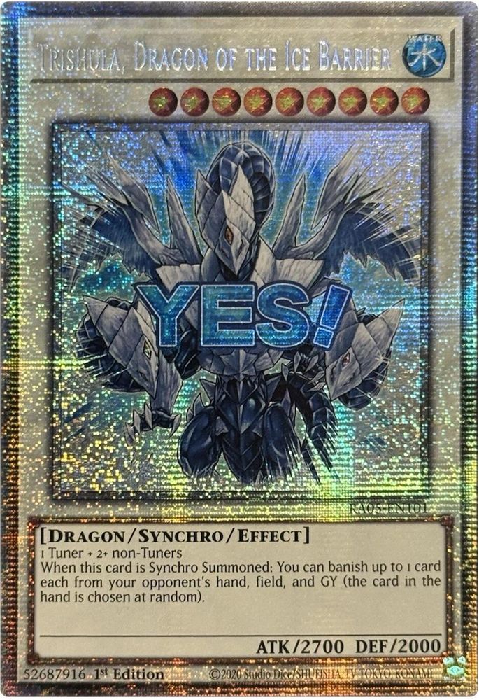 Trishula, Dragon of the Ice Barrier (Starlight Rare) (RA05-EN101) - Starlight Rare