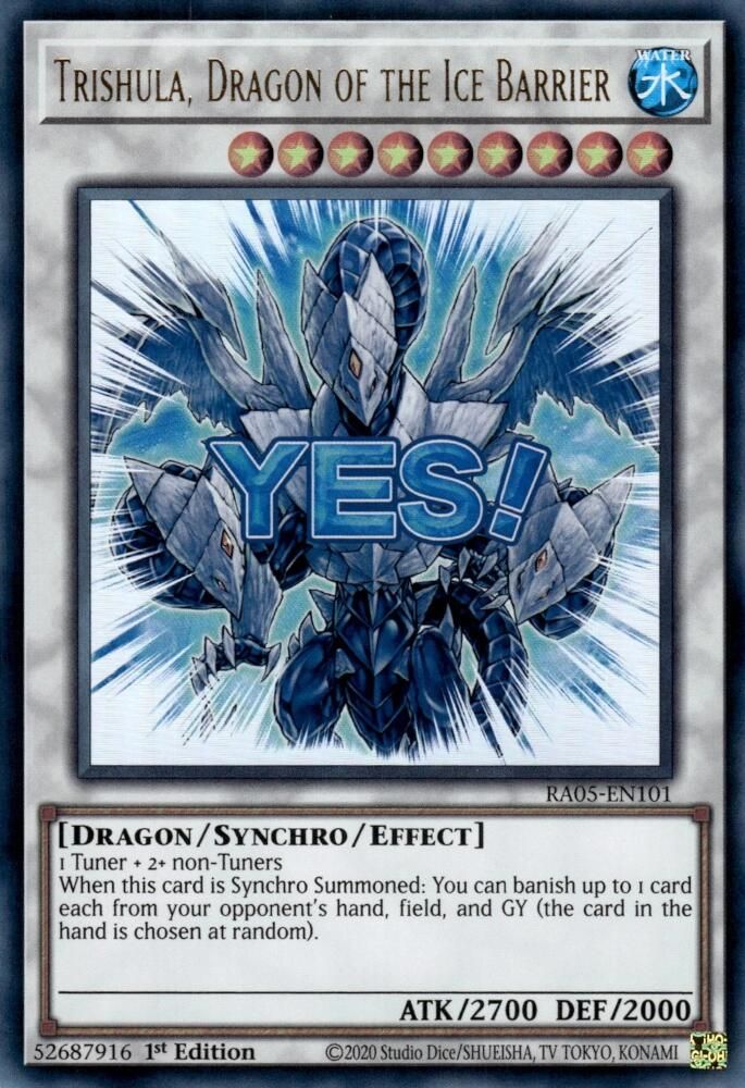 Trishula, Dragon of the Ice Barrier (RA05-EN101) - Ultra Rare