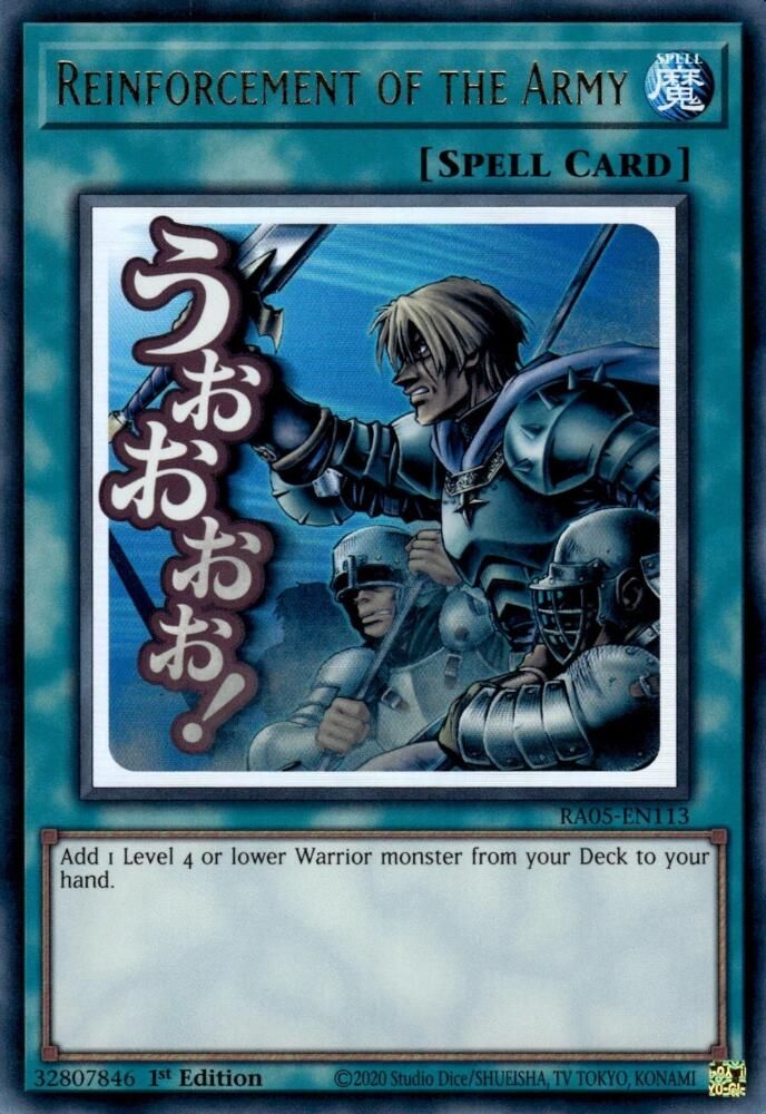 Reinforcement of the Army (RA05-EN113) - Ultra Rare