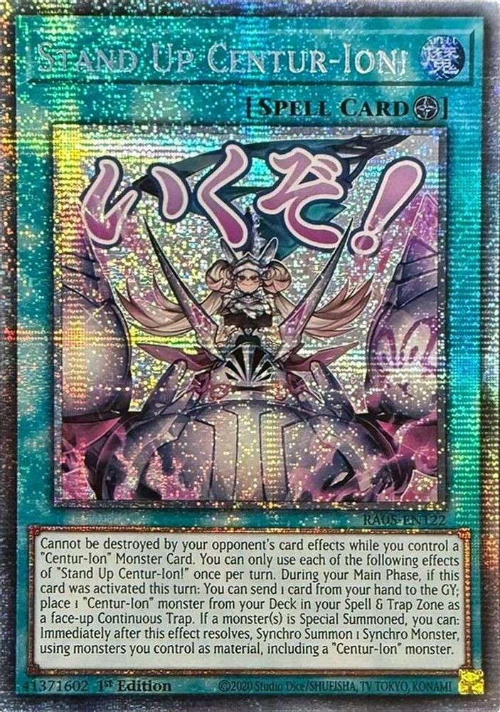 Stand Up Centur-Ion! (Starlight Rare) (RA05-EN122) - Starlight Rare