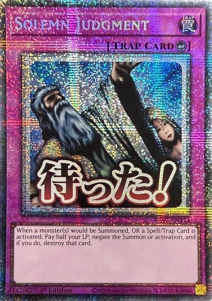 Solemn Judgment (Starlight Rare) (RA05-EN124) - Starlight Rare