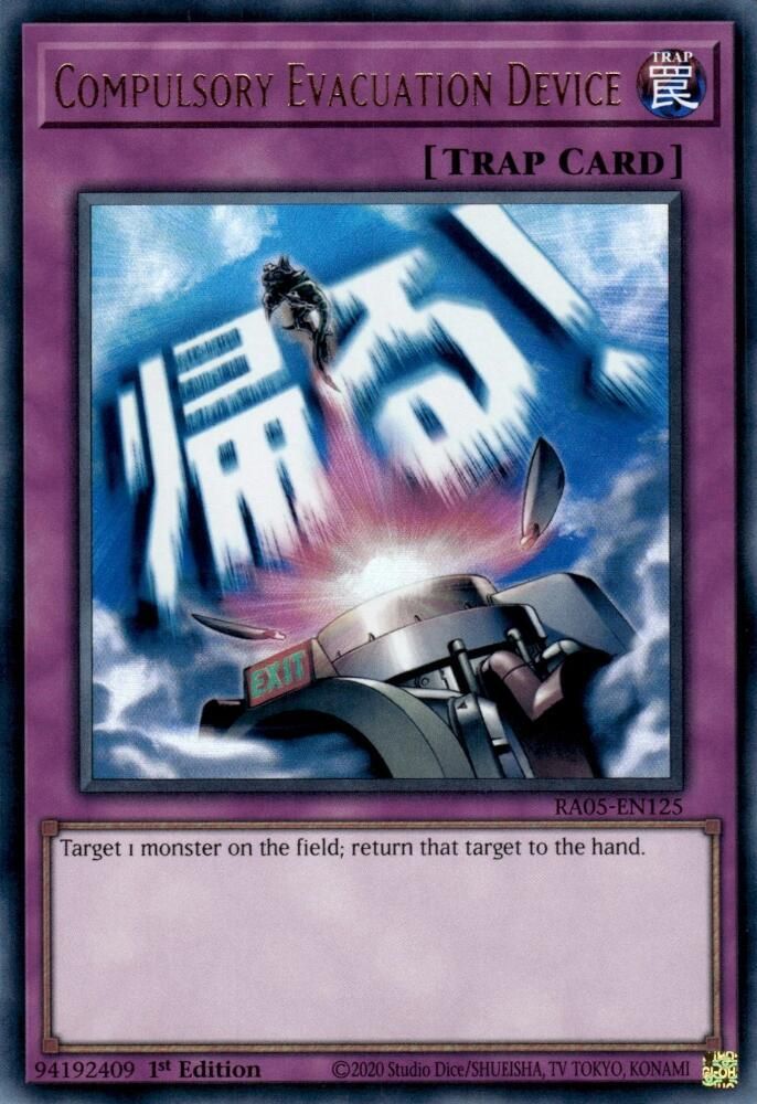 Compulsory Evacuation Device (RA05-EN125) - Ultra Rare
