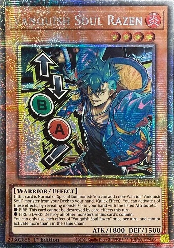 Vanquish Soul Razen (Starlight Rare) (Stamp) (RA05-EN134) - Starlight Rare