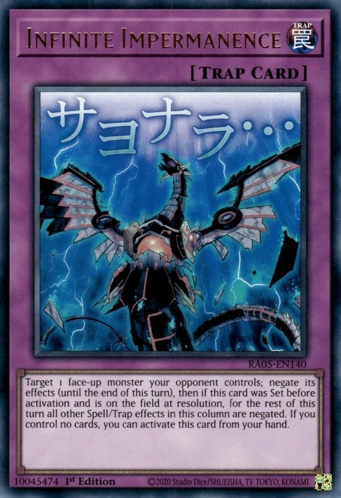 Infinite Impermanence (RA05-EN140) - Ultra Rare