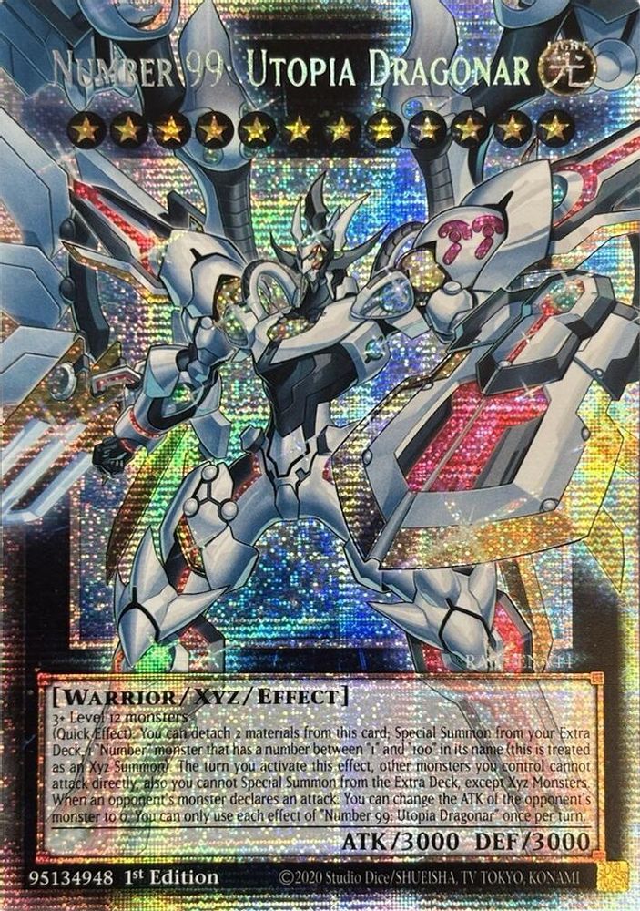 Number 99: Utopia Dragonar (Starlight Rare) (RA05-EN144) - Starlight Rare