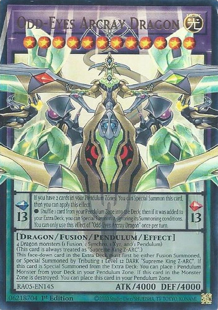 Odd-Eyes Arcray Dragon (RA05-EN145) - Ultra Rare