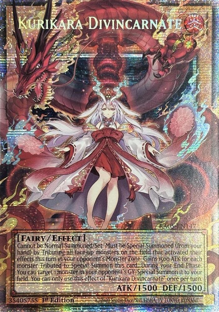 Kurikara Divincarnate (Starlight Rare) (RA05-EN147) - Starlight Rare