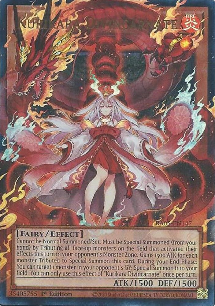 Kurikara Divincarnate (RA05-EN147) - Ultra Rare