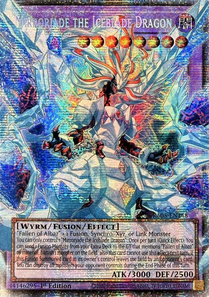 Mirrorjade the Iceblade Dragon (Starlight Rare) (RA05-EN148) - Starlight Rare