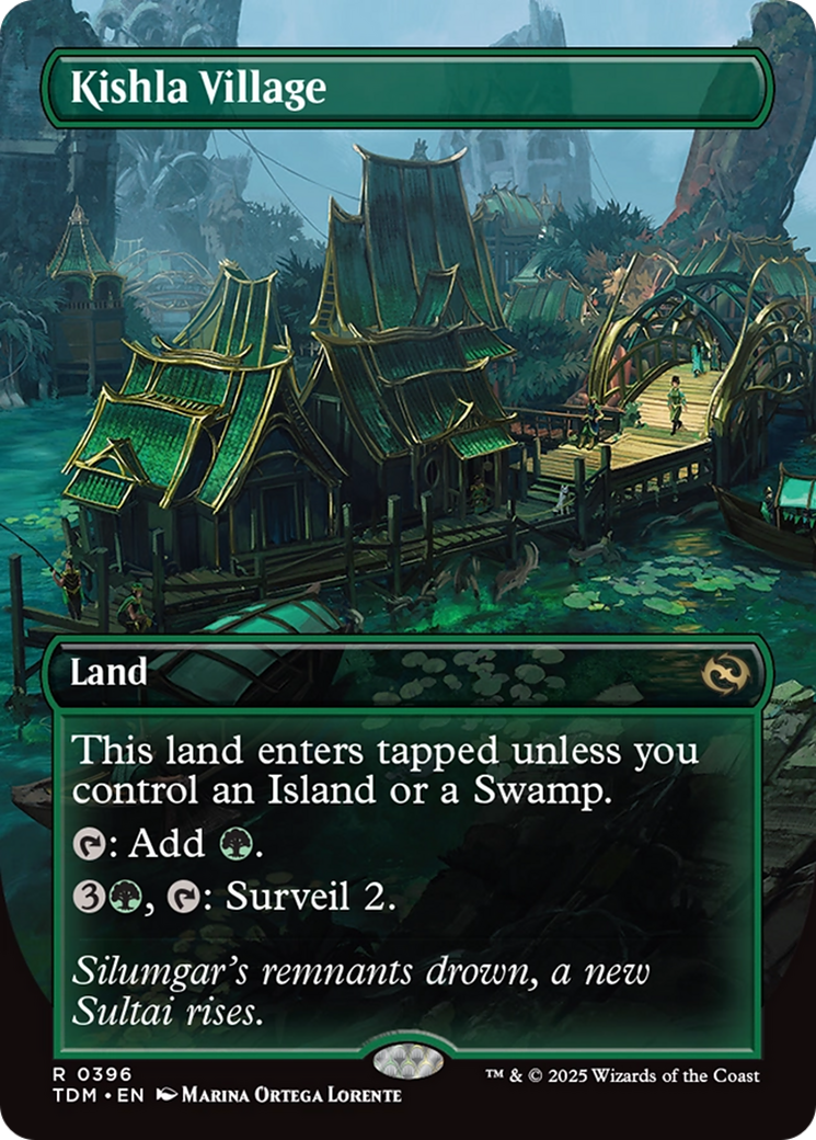 Kishla Village (Borderless) (TDM-396) - Tarkir: Dragonstorm (Borderless)