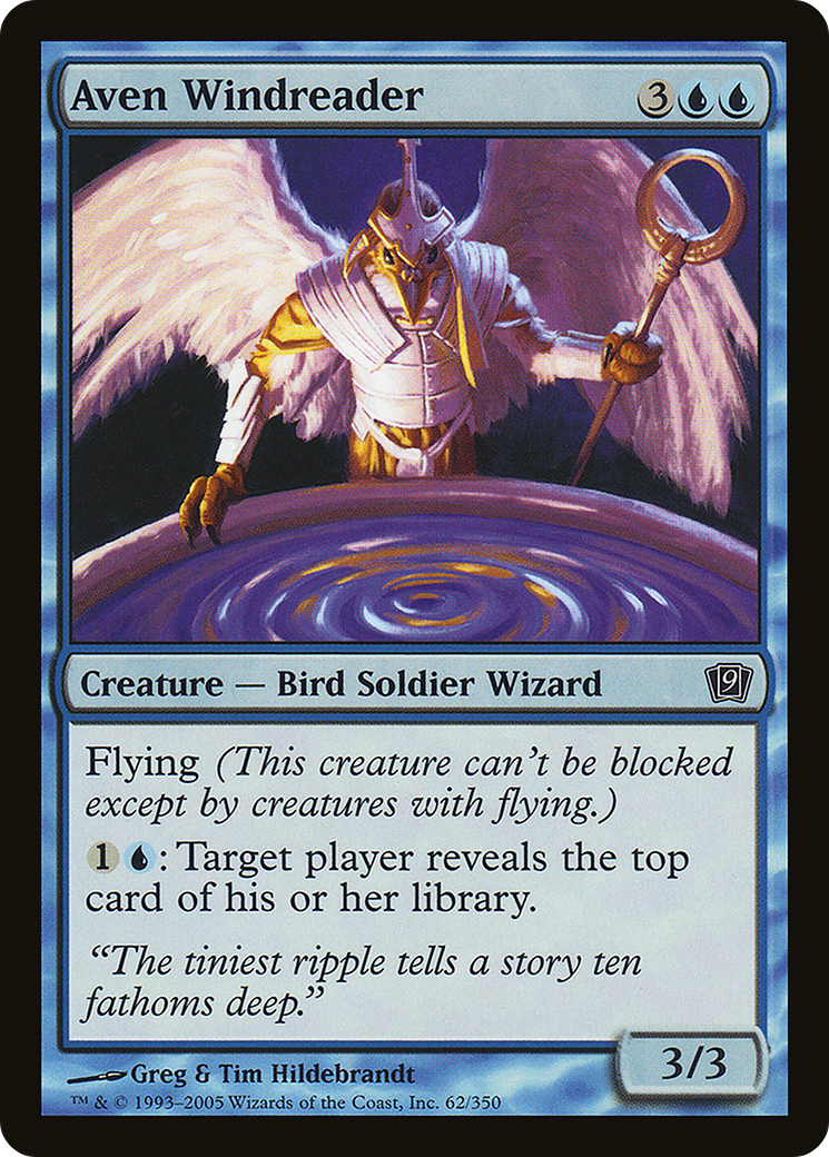 Aven Windreader (9ED-62★) - 9th Edition
