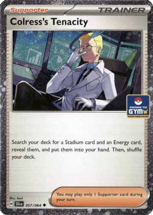 Colress's Tenacity (Gym Stamp Asia Exclusive) 057  - Holofoil - Uncommon