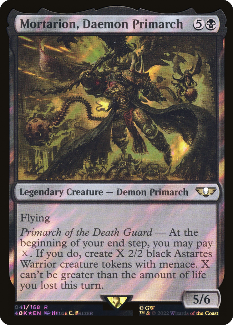 Mortarion, Daemon Primarque (Surge Foil) [Warhammer 40,000] 