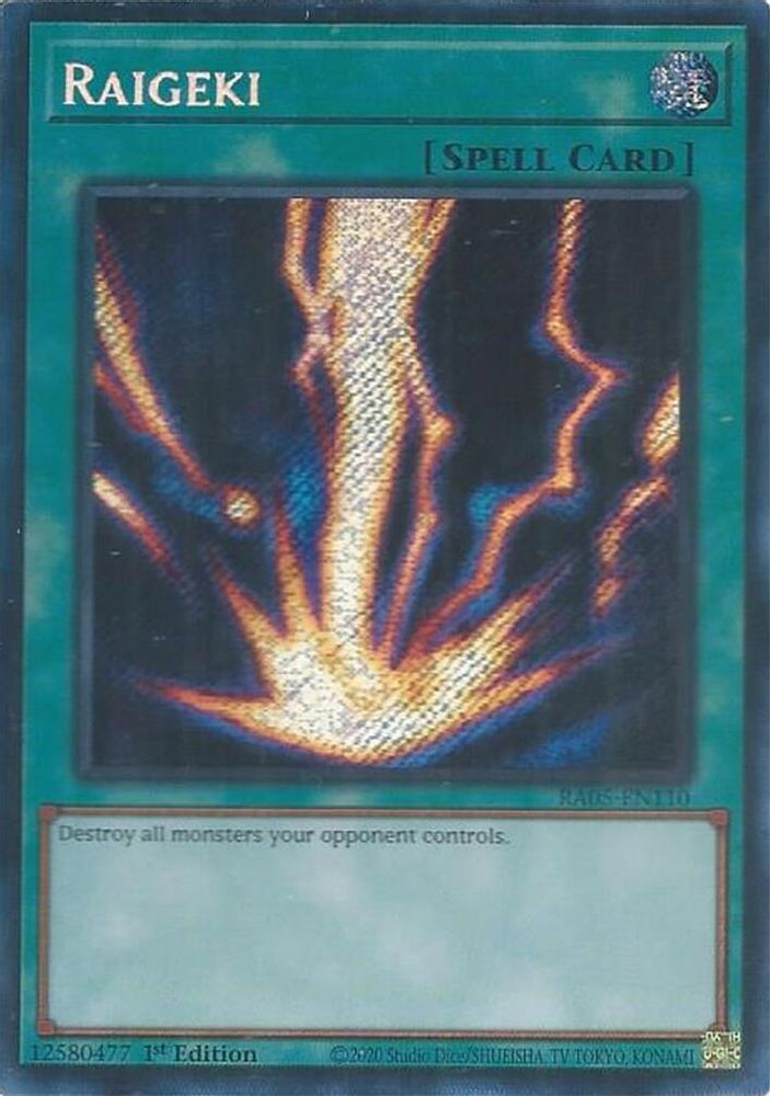 Raigeki (Secret Rare) (RA05-EN110) - Secret Rare