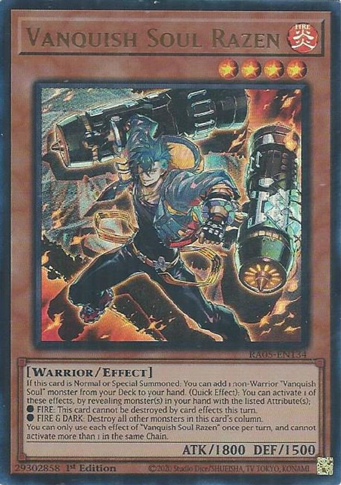 Vanquish Soul Razen (Ultra Rare) (RA05-EN134) - Ultra Rare