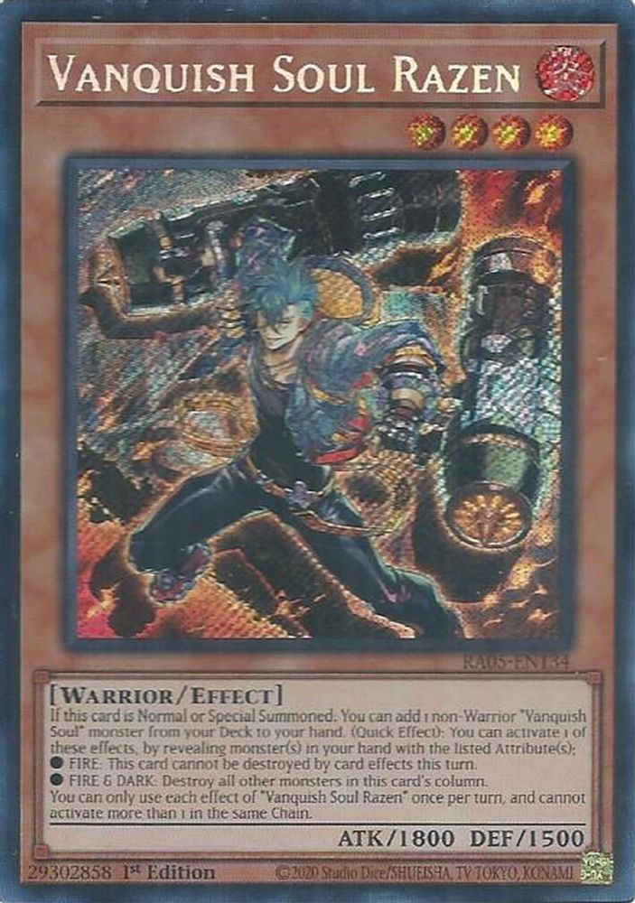 Vanquish Soul Razen (Secret Rare) (RA05-EN134) - Secret Rare