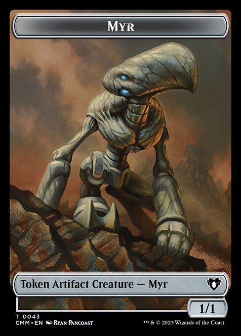 Soldat // Jeton Myr double face [Jetons Commander Masters] 